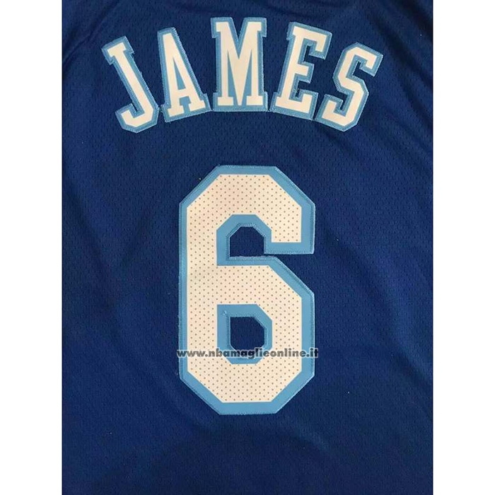 Maglia Los Angeles Lakers LeBron James #6 Classic 2021-22 Blu